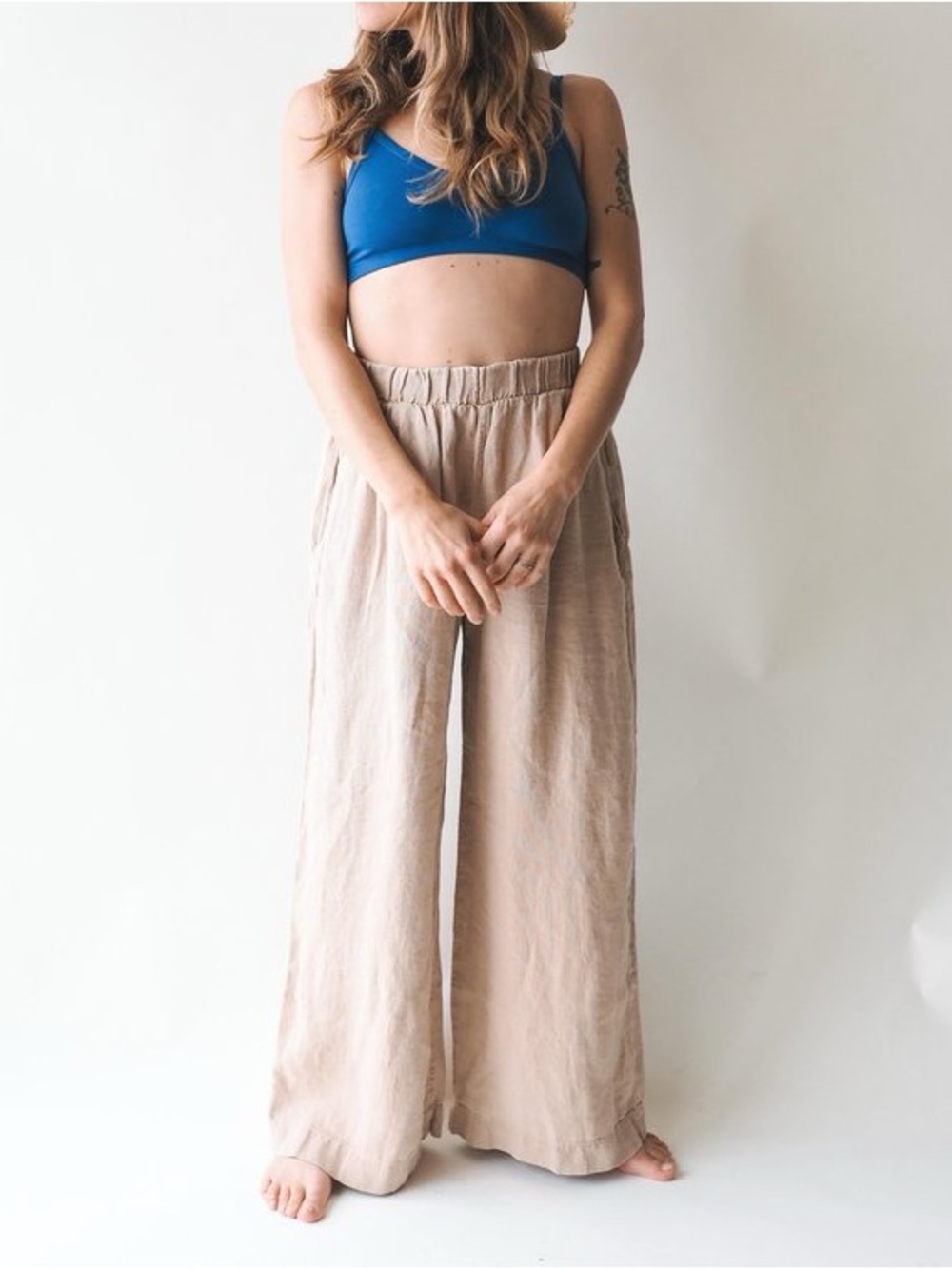 NWT Jungmaven 100% Hemp Cambria Pant in Oat Milk - Picture 4 of 14